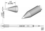 Preview: The image shows a technical drawing of a conical object with precise dimensions. It has a pointed shape, is thicker at the top, and tapers towards the bottom. Dimensions are provided in millimeters.