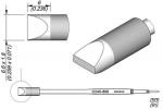 Preview: The image displays a technical drawing of a cylindrical object with a rounded end. Dimensions are provided, and the object features a straight, narrow connector. The representation is three-dimensional.