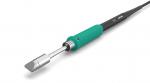 Preview: The image shows a long object with a round, green handle. The tip is flat and made of metal, the connection to the cable is slim and straight.