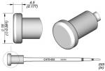 Preview: The image displays a technical drawing of a small cylindrical object with a round head and a long, thin pin. Dimensions are provided. The object has a diameter of 4.5 mm.