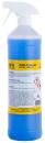 Preview: The image shows a blue bottle with a spray cap. On the front, there is a yellow label with the inscription 