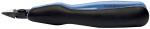Preview: The image shows a practical, ergonomically designed cutter. The handle is black with blue accents. The blade is narrow and pointed, suitable for cutting materials.