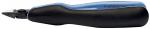 Preview: The image displays a tool, either a cutter or a specialized pair of pliers. The handle is ergonomically designed with black and blue plastic. The cutting edge is narrow and sharp.