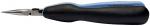 Preview: The image shows a pair of pliers with a pointed, narrow blade and an ergonomic handle. The handle is black with blue accents, and the blade is made of polished metal.