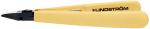 Preview: The image shows a yellow pliers with a narrow, black blade. On one side, the inscription 