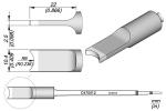 Preview: The image displays technical drawings of a small, U-shaped tool with various views. Dimensions are provided, including length, width, and radius for precise measurements.