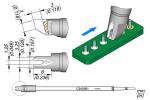 Preview: The image displays technical drawings of a component. On the left, dimensions are provided, and on the right, a schematic representation shows the connection to a circuit board. An arrow indicates the movement or position.