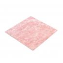 Preview: The image shows a square piece of material in soft pink. The surface is slightly textured and appears thin and somewhat transparent. It is lying flat on a surface.