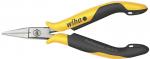 Preview: The image shows a pair of pointed pliers with a silver, shiny head and ergonomic handles. The handles are yellow and black, with a non-slip surface for better grip.