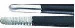 Preview: The image shows two different ends of a tool. The upper end is smooth and round, while the lower end is textured and grippy. Both parts are black and metallic.