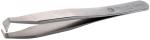 Preview: The image shows a slim, metallic tweezer with a slightly curved tip. It is shiny and has a precise, pointed shape for grasping small objects.