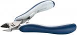 Preview: The image shows a flat nail or wire pliers with curved, grippy handles. The cutting surfaces are sharp and pointed, and the pliers appear compact and ergonomic.