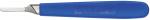 Preview: The image shows a blue handle with a metallic blade at one end. The handle has a smooth surface and is ergonomically shaped to fit well in the hand.