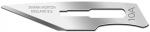 Preview: The image displays a silver, sharp blade with a pointed, slightly curved shape. On the blade, the words 