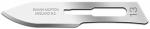 Preview: The image shows a sharp, wide blade made of stainless steel with a slightly curved edge. Manufacturer information and a number are stamped on the blade.