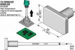 Preview: The image displays technical drawings of components: a rectangle with dimensions, a green magnet, and a PCB (printed circuit board) with components. Below it, a cable with a connector.
