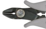 Preview: The image shows a pair of pliers with gray handles and a black plier surface. In the middle of the plier surface, there is a screw connecting the two parts.