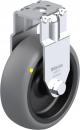 Preview: The image shows a gray wheel with a black core and a metal bracket. The bracket is silver-colored and has a square area with screws for mounting.