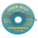 Preview: Das Bild zeigt eine runde, blaue Rolle mit der Aufschrift ?SODER-WICK® ROSIN SD?. In der Mitte befindet sich ein Loch. Auf der Rolle steht auch ?Chemtronics? und Kontaktinformationen.