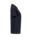 Preview: The image shows a black T-shirt made from a lightweight, breathable fabric. It has short sleeves and a classic collar, the design is simple and modern.