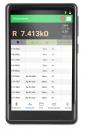Preview: The image displays a digital measuring device with a touchscreen. The top section shows connection tips and current measurements. A table indicates various values and resistances.