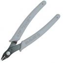 Preview: The image shows a pair of pliers with gray, non-slip handles and a narrow, pointed cutting edge made of dark metal. It is suitable for cutting fine materials.
