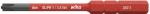 Preview: The image shows a red screwdriver bit with a flat and a Phillips head tip. The handle displays product details and the brand 