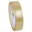 Preview: This is a roll of transparent adhesive tape. The surface is slightly glossy, and the tape is neatly wound on a round cardboard roll.