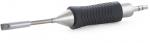 Preview: The image shows a screwdriver with a long, narrow metal tip and a rubberized, ergonomic handle. The handle has a textured surface for better grip.