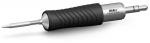 Preview: The image shows a screwdriver with an ergonomic, non-slip handle in black. The blade is metallic and sharp, suitable for precise work.