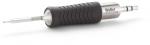 Preview: The image shows a screwdriver with a long, narrow metal head. The handle is non-slip and rubbery with vertical grooves, and the tool has a shiny metal part.
