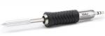 Preview: The image shows a soldering iron with a round, ridged black handle and a silver metal tip. The name 