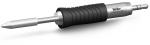 Preview: The image shows a soldering iron with a metallic tip and a rubberized, non-slip grip. It has a sleek shape and is ideal for delicate work in electronics.
