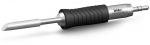 Preview: The image shows a soldering iron with a metallic, pointed tip and a non-slip, black handle. The handle has a textured surface for better grip.