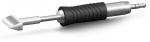 Preview: The image shows a hand tool with a round, black-rubberized handle. At one end, there is a sharp blade with a beveled tip, ideal for precise tasks.