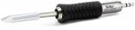 Preview: The image shows a soldering iron with a black, ribbed handle and a metallic tip. The handle has an ergonomic shape for better grip.