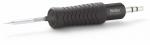 Preview: The image displays a tool with a long, shiny metal tip on a non-slip, black rubberized handle. The handle features a slightly wavy structure and a broad base.