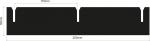 050.239.050.110.AS - PP Partition length 253 mm / height 50 mm / grid 110 mm ESD 