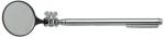 Preview: The image shows a long, silver handle with a round mirror at one end. The handle has a mount that allows the mirror to be rotated to achieve different viewing angles.