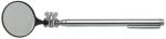 Preview: The image shows a long, silver pen with a round, black mirror on a joint. The mirror is large and shiny, the pen has a handy cap.