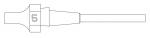 Preview: The image displays a long, narrow object with a bulbous, curved part at one end. In the middle, the number 