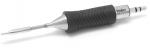 Preview: The image shows a precision tool with a long, pointed, metallic end and a non-slip, black handle. It has a slender shape and a spring component.