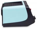 Preview: The image displays a compact device in mint green and black. It features a flat side with a grid-like pattern and a rounded shape. A vent is visible on the side.