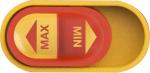 Preview: The image shows an oval switch in yellow with two marked positions: 