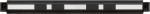 Preview: The image shows a long, narrow object in black with three horizontal, narrow, white stripes. It is flat and has black elements at the ends.
