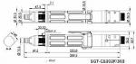 Preview: The image displays technical drawings of a mechanical component. Multiple views are shown, including dimensions and lines that clarify the shape and dimensions.