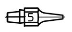 Preview: The image shows a sketch of a tip attachment for a specific writing pen, which is numbered 5. The shape is elongated with a pointed end.