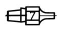 Preview: The image displays a black outline drawing of an oblong object with a number 