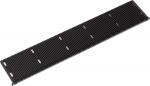 Preview: The image shows a long, flat black component with parallel grooves, which has small cutouts on one side. It appears to be a part of a technical device or a circuit board.