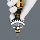 Preview: The image shows a screwdriver with a yellow and black handle, held by a hand. At the head of the screwdriver, there is a scale from 0 to 8 for torque adjustment.